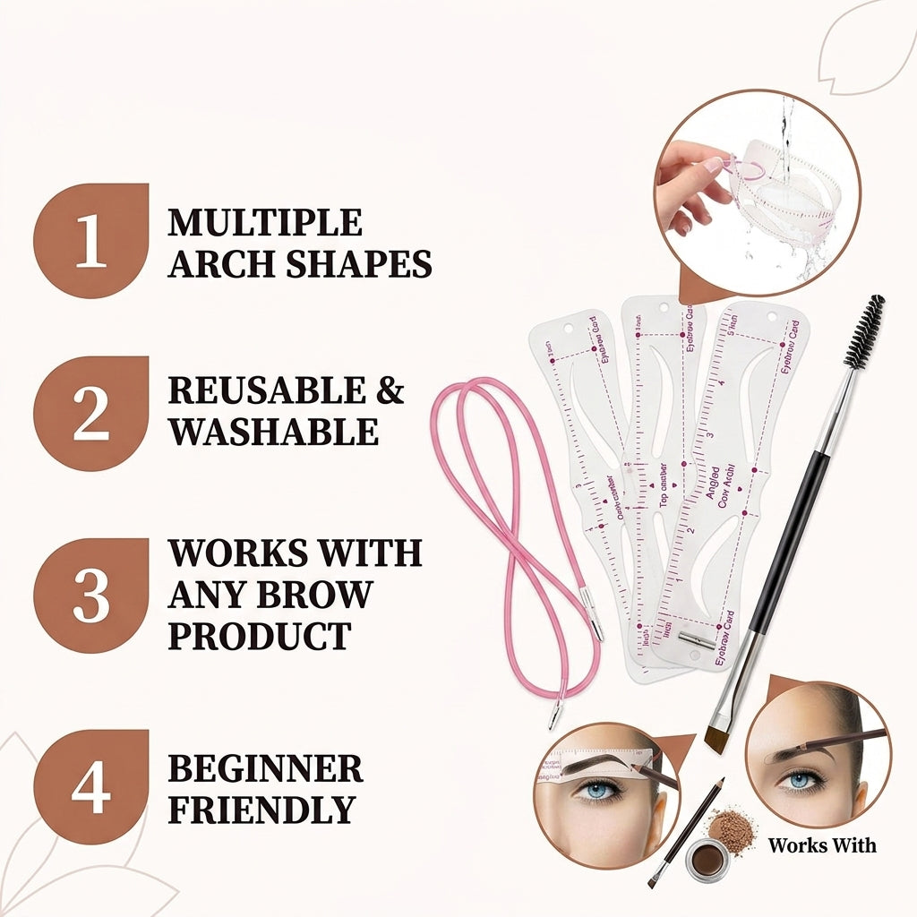 Eyebrow Shaping Stencil Kit