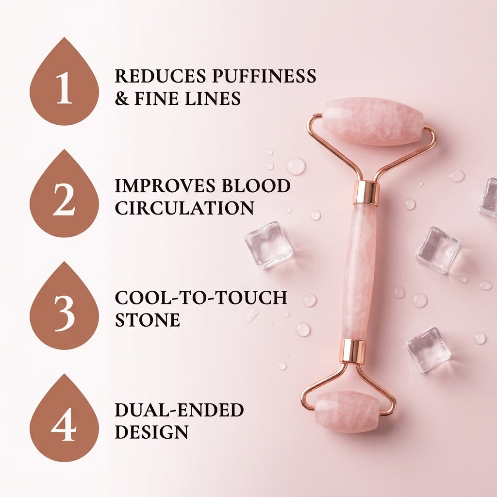 Rose Quartz Facial Roller